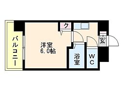 ダイナコートエスタディオ高宮 1Kの間取図画像