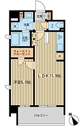東武東上線 北池袋駅 徒歩5分の賃貸マンション 4階1LDKの間取り