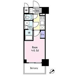 エスリード　ザ・グラン大阪ノース 4階1Kの間取り
