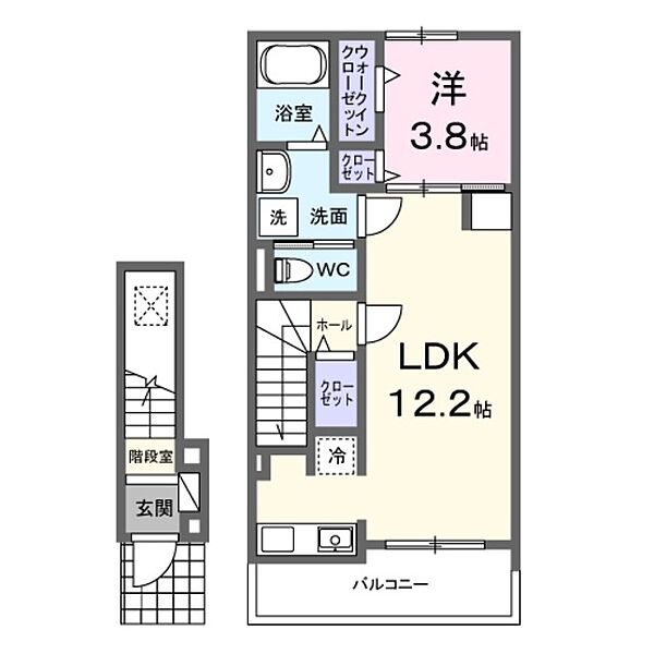 パンシオン・ガゾン 204｜神奈川県川崎市麻生区岡上２丁目(賃貸アパート1LDK・2階・36.25㎡)の写真 その2