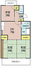 アーバンライフ 3DKの間取図画像