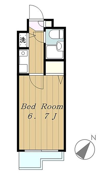 神奈川県相模原市南区相模台２丁目(賃貸マンション1K・3階・18.38㎡)の写真 その2