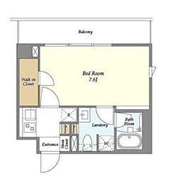 ARKMARK馬込 2階1Kの間取り