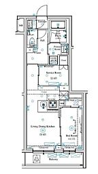 ARKMARK中村橋 3階1SLDKの間取り