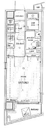 レオーネ亀戸 13階1Kの間取り