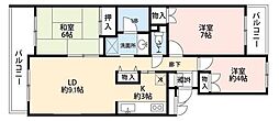 グランドコート林間 3LDKの間取図画像