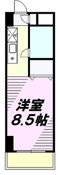 東京都日野市東豊田４丁目(賃貸マンション1R・1階・24.60㎡)の写真 その2