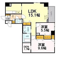 ＥＸＣＥＬ　ＫＥＩＷＡ 9階2LDKの間取り