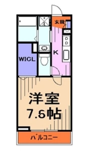 エクレール朝日 ｜埼玉県川口市朝日２丁目(賃貸アパート1K・1階・25.70㎡)の写真 その2