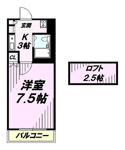 イムーブルビル ｜埼玉県狭山市大字東三ツ木(賃貸マンション1K・3階・21.00㎡)の写真 その2