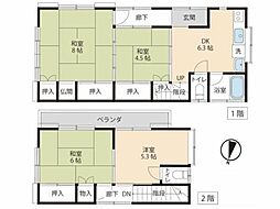 高砂1丁目戸建て 4DKの間取り