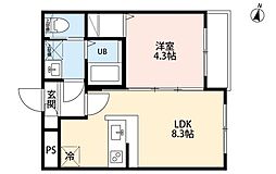 robot home 西馬込(ロボットホーム ニシマゴメ) 1LDKの間取図画像