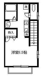メルヴェイユ ワンルームの間取図画像