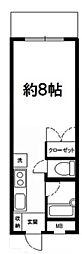 AKビル ワンルームの間取図画像
