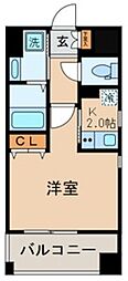 JR総武線 平井駅 徒歩3分の賃貸マンション 4階1Kの間取り