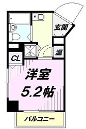 豊田ダイカンプラザ 1Kの間取図画像