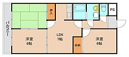グレースパレス 3LDKの間取図画像