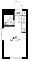 アムロゼッタ西荻窪 5階ワンルームの間取り