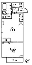 GRANPASEO下北沢III 1LDKの間取図画像