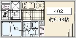 ReveResidenceasagaya ワンルームの間取図画像