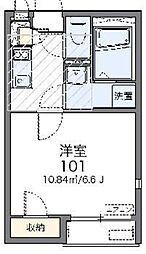 LEONEXTCHACHA 1Kの間取図画像