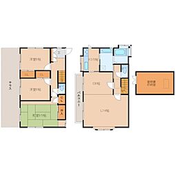 エーデルワイス 1階3LDKの間取り