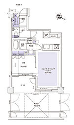 KDXレジデンス横濱紅葉坂 1LDKの間取図画像
