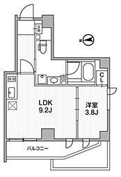 Ｌｉｇｈｔｈｏｕｓｅ中馬込 3階1LDKの間取り