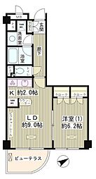 ラピュータ 11階1LDKの間取り