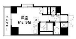 ダイヤモンドレジデンス勝どき 3階ワンルームの間取り