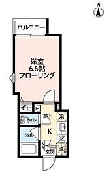 グランクオール練馬春日町 1Kの間取図画像