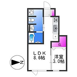 間取図画像 1LDK