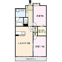 ステラ・コート参番館 106 ｜ 福岡県久留米市西町（賃貸マンション2LDK・1階・65.42㎡） その2