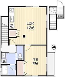 Ｌａ　Ｐｉｅｒｒｅ（ラ　ピエール） 1階1LDKの間取り