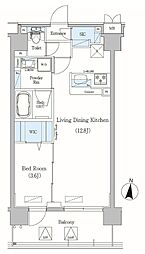 アーバネックス森下2 5階1LDKの間取り