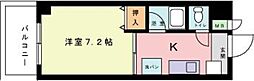 グレーコート大橋 1Kの間取図画像