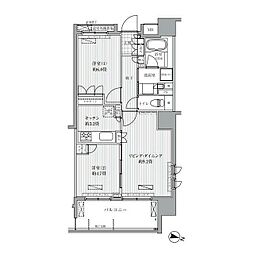 ｒａｐｐｏｒｔ Ｍｓ 2階2LDKの間取り