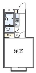 レオパレス鶴間アイリスII(17893) 1階1Kの間取り