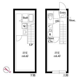 ル・クール渋谷本町 2Kの間取図画像