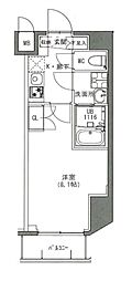 S-RESIDENCE雑司が谷 6階1Kの間取り