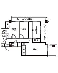 ライブ 3LDKの間取図画像