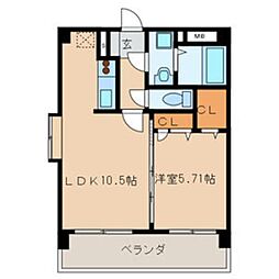 間取図画像 1LDK