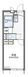 レオパレス諏訪ヤナギ 1Kの間取図画像