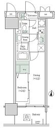ブルックサイドレジデンス木場 2Kの間取図画像