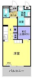 サンテラス・ＴＵＴＯＭＩ 4階ワンルームの間取り
