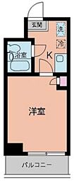 ベイステート安間 1Kの間取図画像