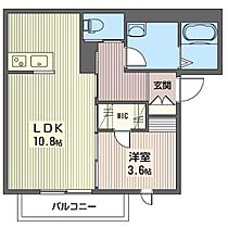 ル・パルク箱森I 00102 ｜ 栃木県栃木市箱森町51-14（賃貸アパート1LDK・1階・38.23㎡） その2