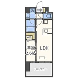グランフォーレプライム六本松 1LDKの間取図画像