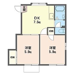 🉐敷金礼金0円！🉐フレグランス　Ｂ