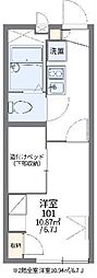 レオパレスイーストピア 1Kの間取図画像